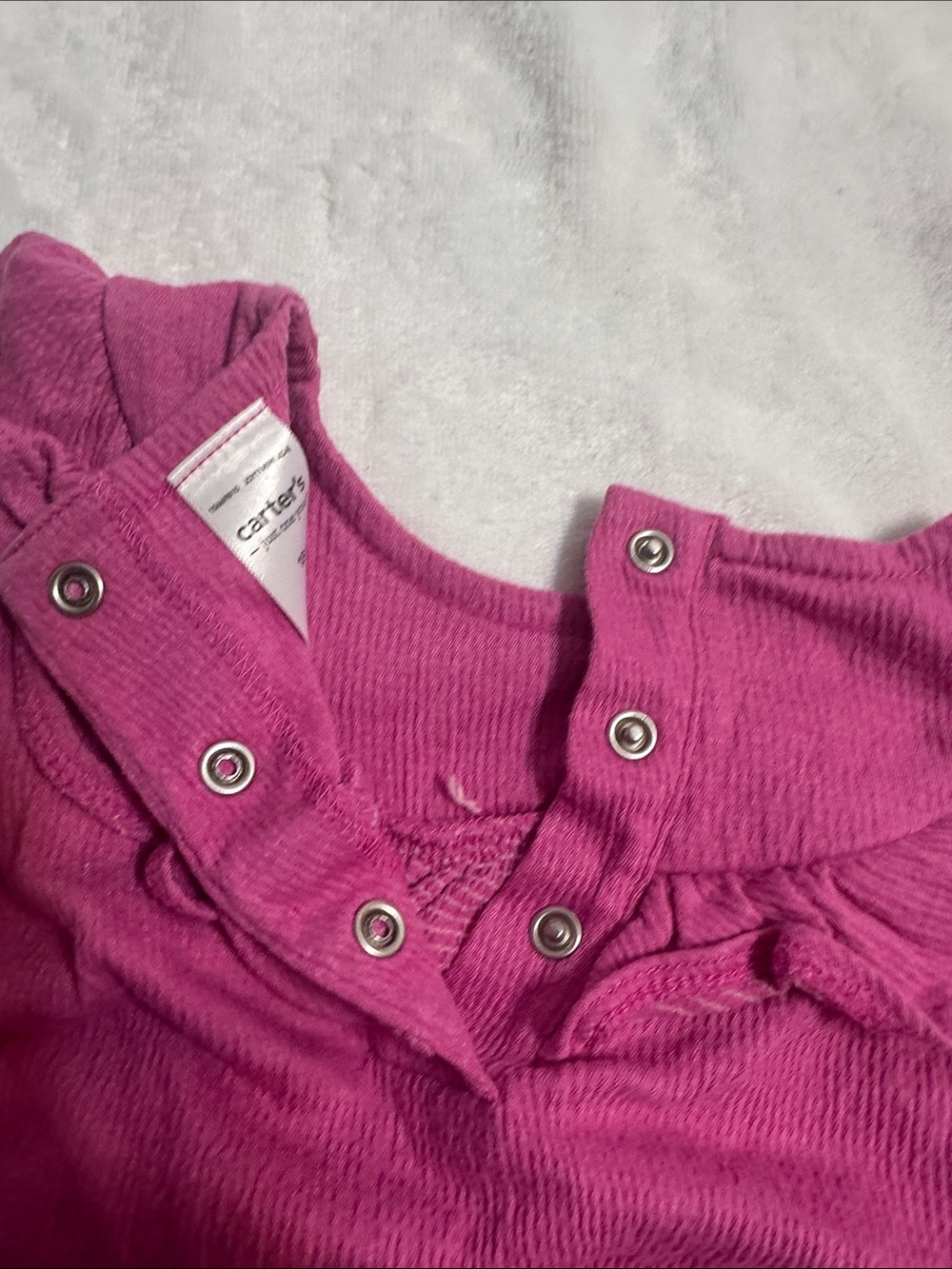 Carter's Bright Magenta Ruffle Tank Top - Picture 3 of 4